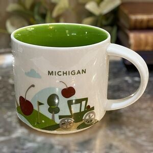 Starbucks MICHIGAN You are Here Collection 2015 Mug Coffee Cup 14oz